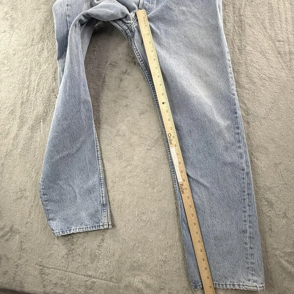 Vintage Levi's 501 Jeans Mens 34x32 Blue Light Wash Straight Leg Denim USA 90s